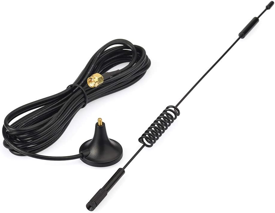 Eightwood 868mhz Antenne 4G 7dbi SMA Stecker Signal Booster mit 3m RG174 Kabel für 4G LTE Wireless Homematic CCU2 CC1101 Netgear Netgear TP-Link Dlink Belkin Huawei MEHRWEG