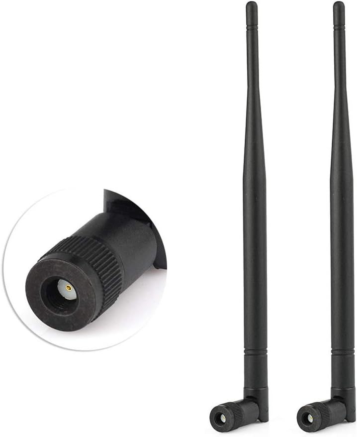 Eightwood 3.5dBi 868MHz 900MHz 915MHz RFID Antenna RP-SMA Male Connector 2-Pack Compatible with LoRa Gateway Helium Miner, Wireless Router Smart Home Control