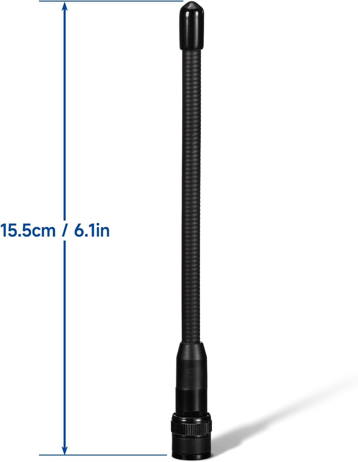Eightwood BNC Handheld Scanner Antenna 2-Pack Dual Band 144/430MHz VHF UHF Flexible Ham Amateur Radio Antenna 6in for BC125AT BC75XLT Scanner ICOM IC-V8 IC-A14