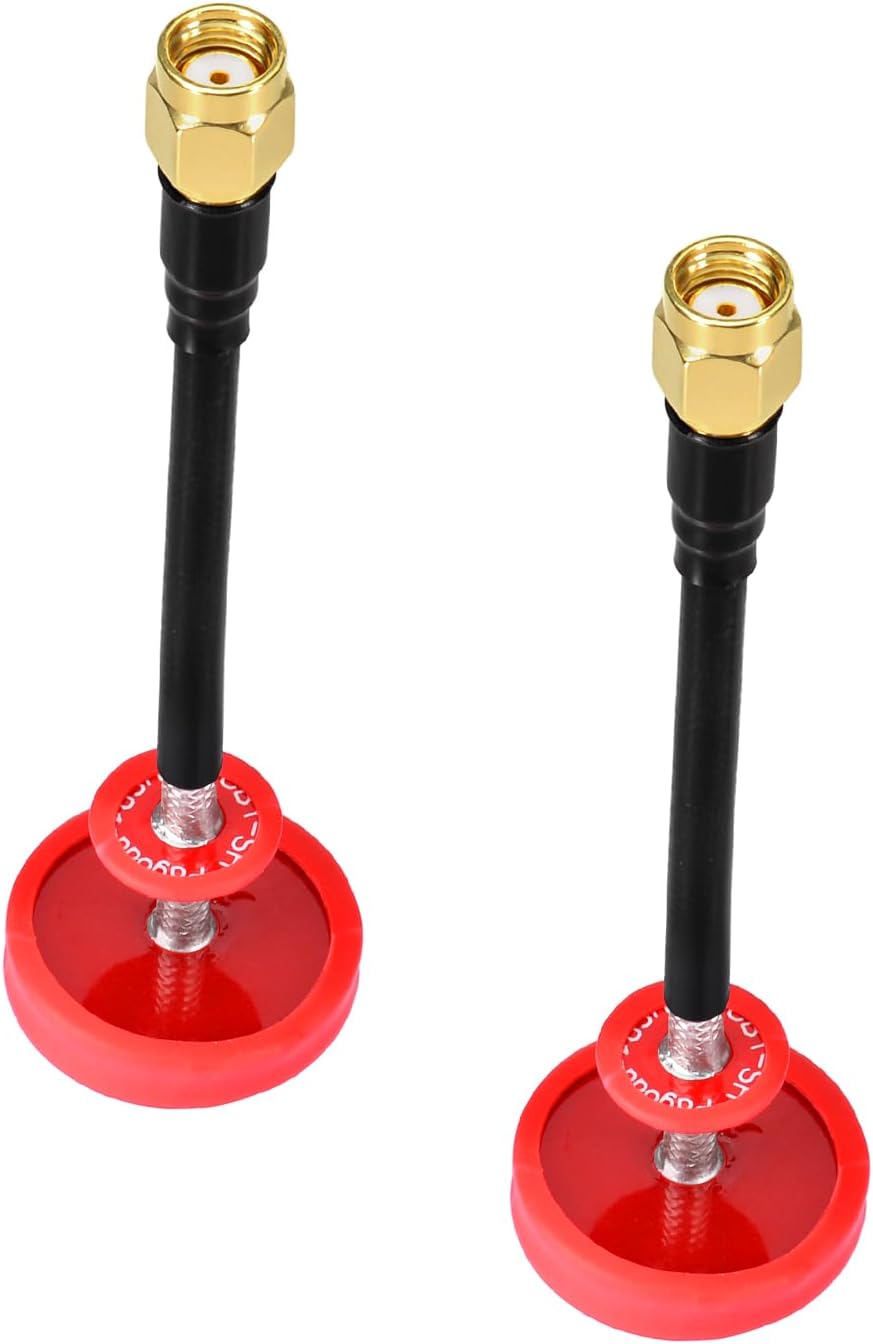 Eightwood 5.8GHz FPV Antenna 2-Pack, RP-SMA Pagoda RHCP Antenna Long Range for FPV Drone Quadcopeter TX/RX