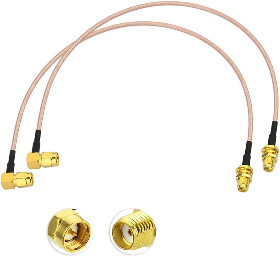 Eightwood SMA Kabel SMA Buchse auf SMA Stecker RF Kabel RG316 12inch 1ft 30cm 2 Stücke für DAB Auto Radio Homematic Antenne CCU3 CCU2 CC1101 Raspberry Pi MEHRWEG