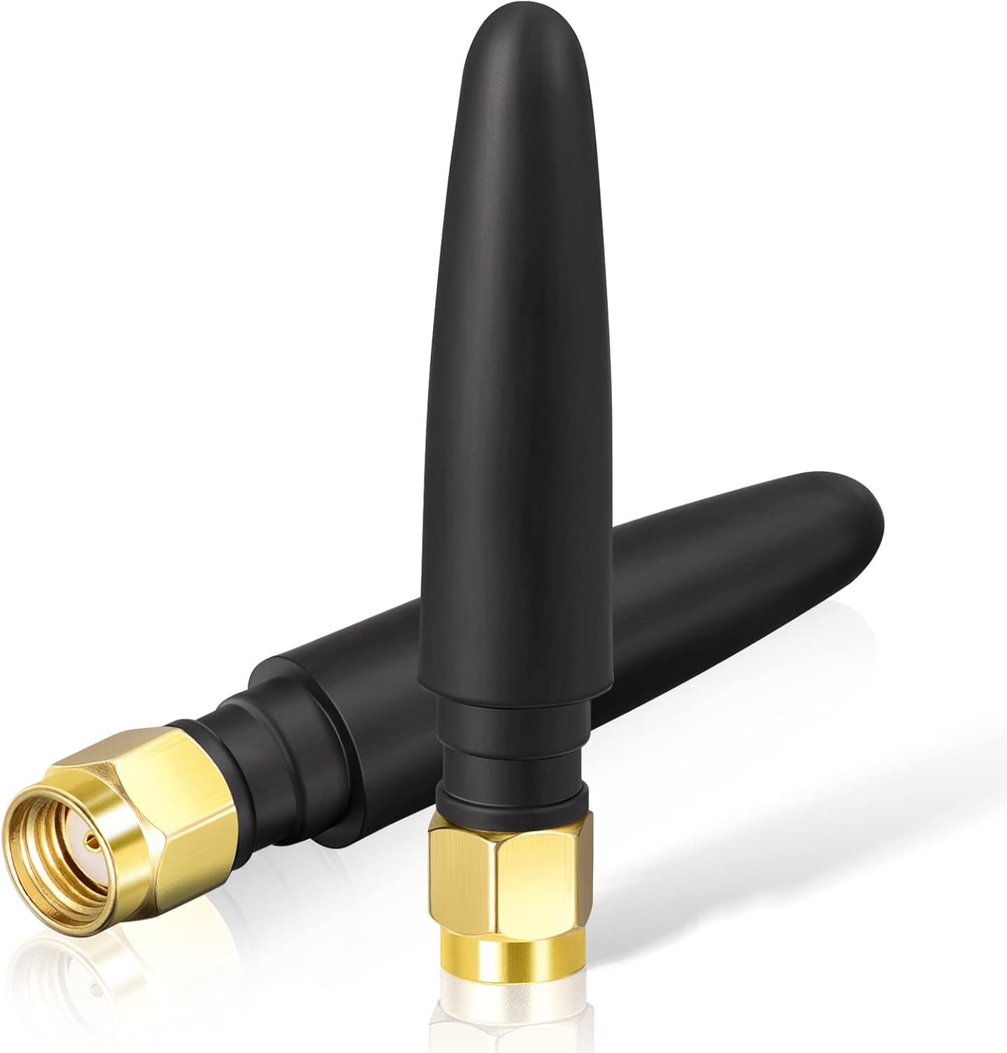 Eightwood WiFi-Antenne, Kleine 2,4 G/5 G RP SMA Antenne, Leichter Stecker, Omnidirektional, Anwendbar auf Computer USB WLAN FPV Adapter