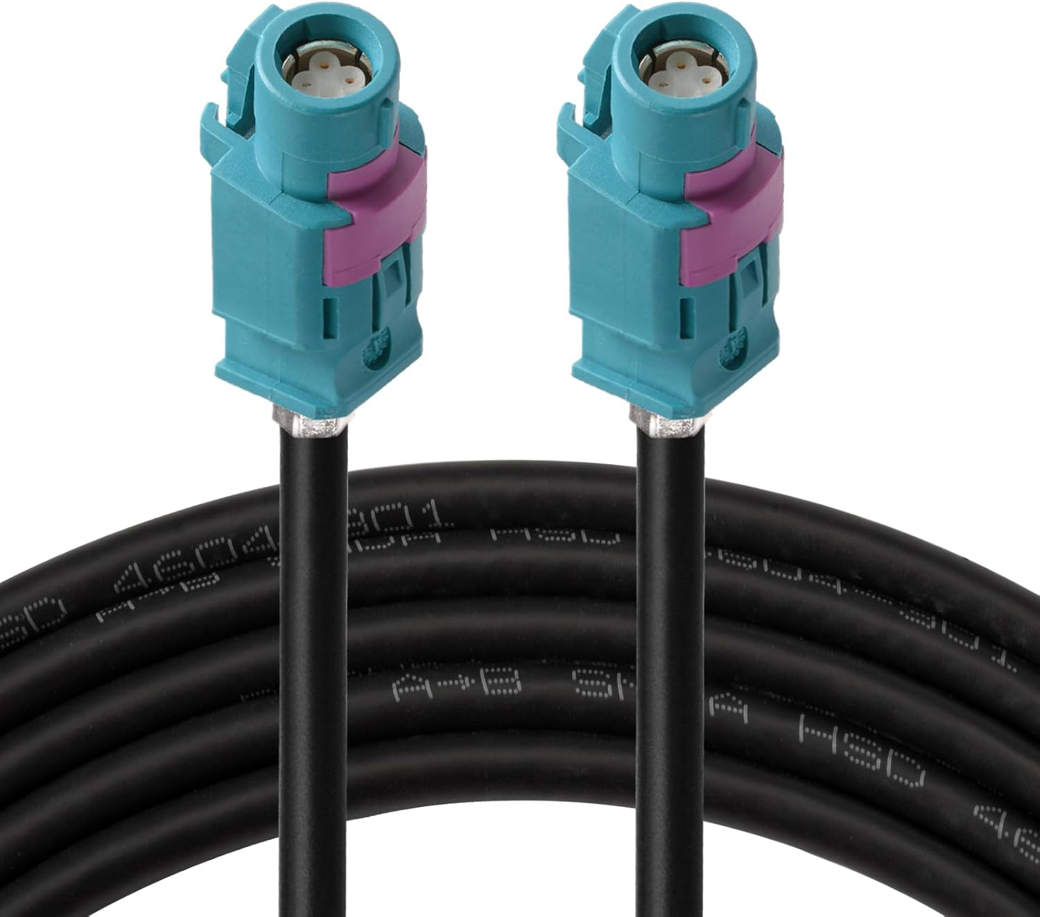 Eightwood HSD LVDS Kabel HSD-Z-Buchse Kabel 100cm HSD 535 4-Core Koaxialkabel für BMW F30 F31 F10 F11 F25 F15 Audi VW Mercedes Citroen Peugeot Video Audio Rear View Backup Camera Retrofit Navigation