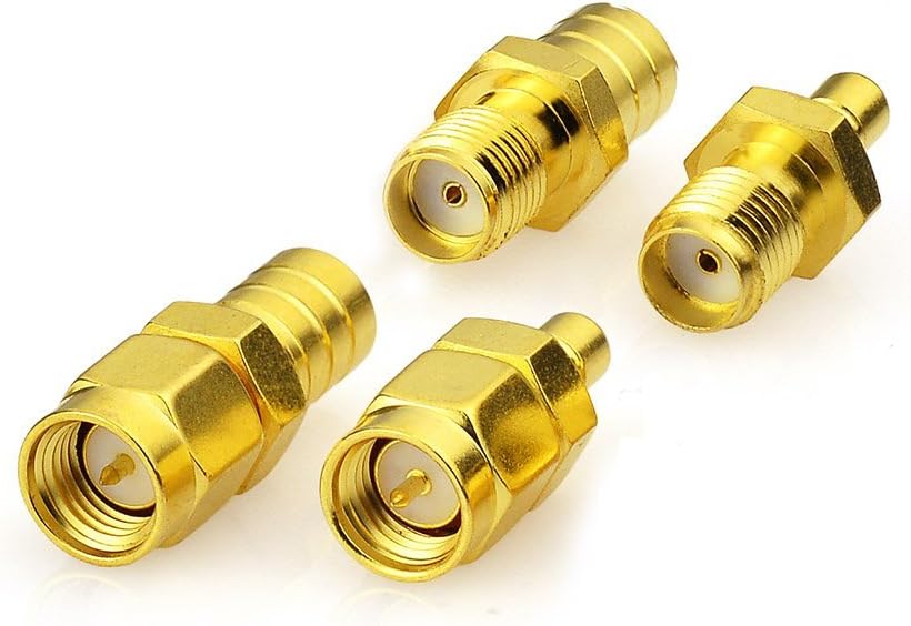 Eightwood DAB+ Antenne SMA Adapter SMB Stecker Kit 4 Typ für Car Satellite Sirius XM DAB Radio Antenna Aerial Pigtail Kabel MEHRWEG