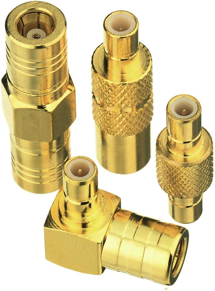 Eightwood SMB to SMB Adapter Conversion Kit 4pack, SMB Male/Female to Male/Female Adapter for Satellite Sirius XM Radio Antenna