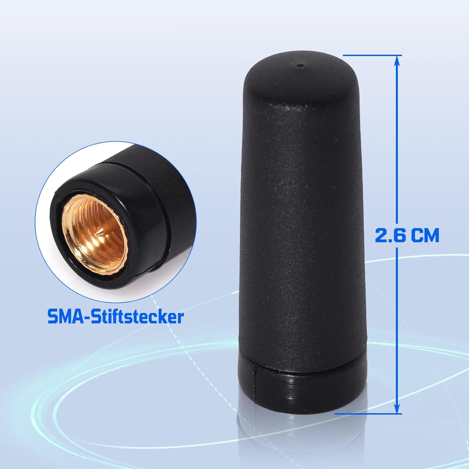 Eightwood WiFi Antenne 2.4ghz Antenna MIMO WLAN Antenne SMA Antenne Für WiFi Router Kamera PC Mainboard Bluetooth FPV Camera Monitor ZigBee usw.