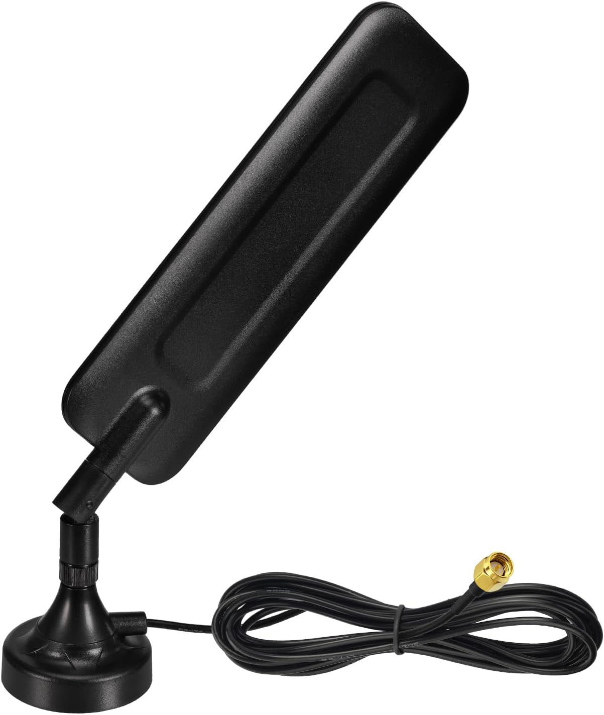 Eightwood 4G LTE Dipole Antenna SMA Male Antenna Magnetic Base Compatible with 4G LTE Router Hotspot Modem Industrial Cellular IoT Gateway Trail Camera