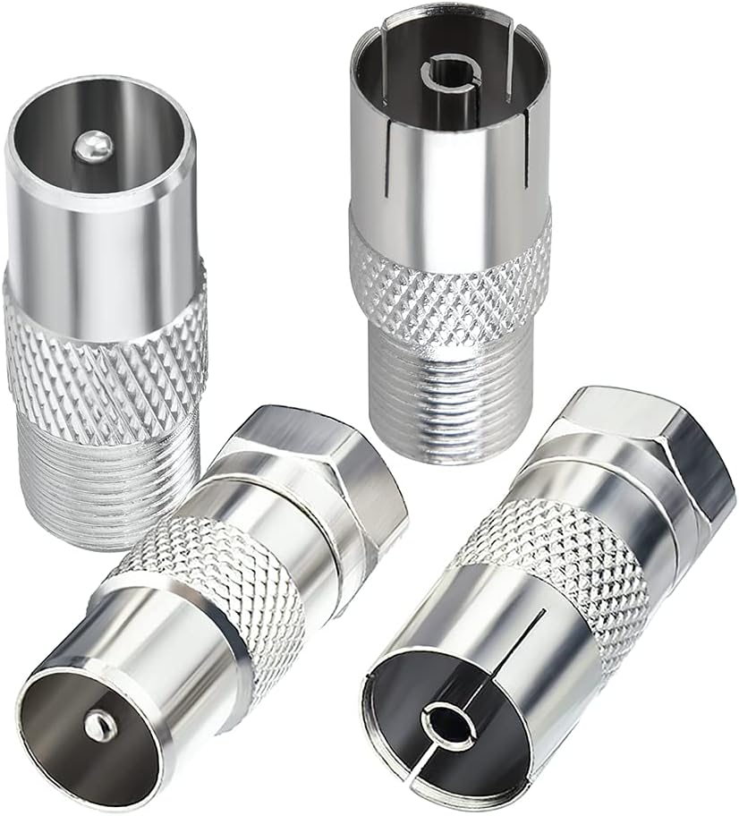 Eightwood Auto DVB-T T2 TV-Tuner Antenne Adapter HD F auf TV Adapter 4 Kit für BK LED 4K 3D UHD Sticker PS4 XBOX360 XC324 MEHRWEG