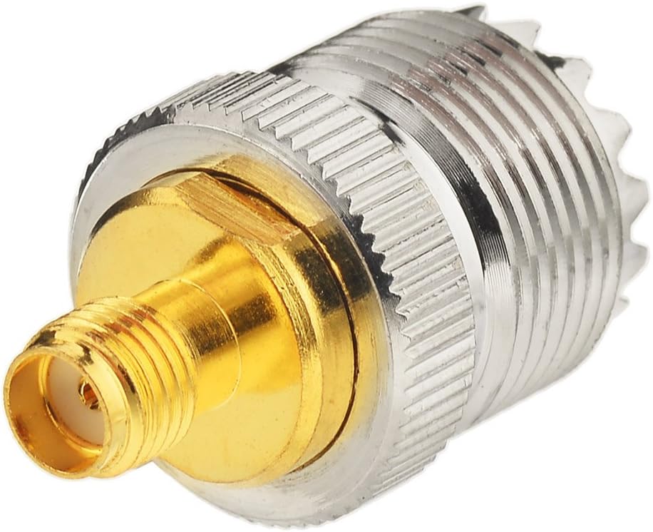 Eightwood Car Mobile Ham Radio Antenna High Gain Dual Band VHF UHF 136-174MHz 400-480MHz PL259 Male Antennae Magnetic Base with SMA Female to SO239 Adapter for BTECH Anytone Baofeng Radios