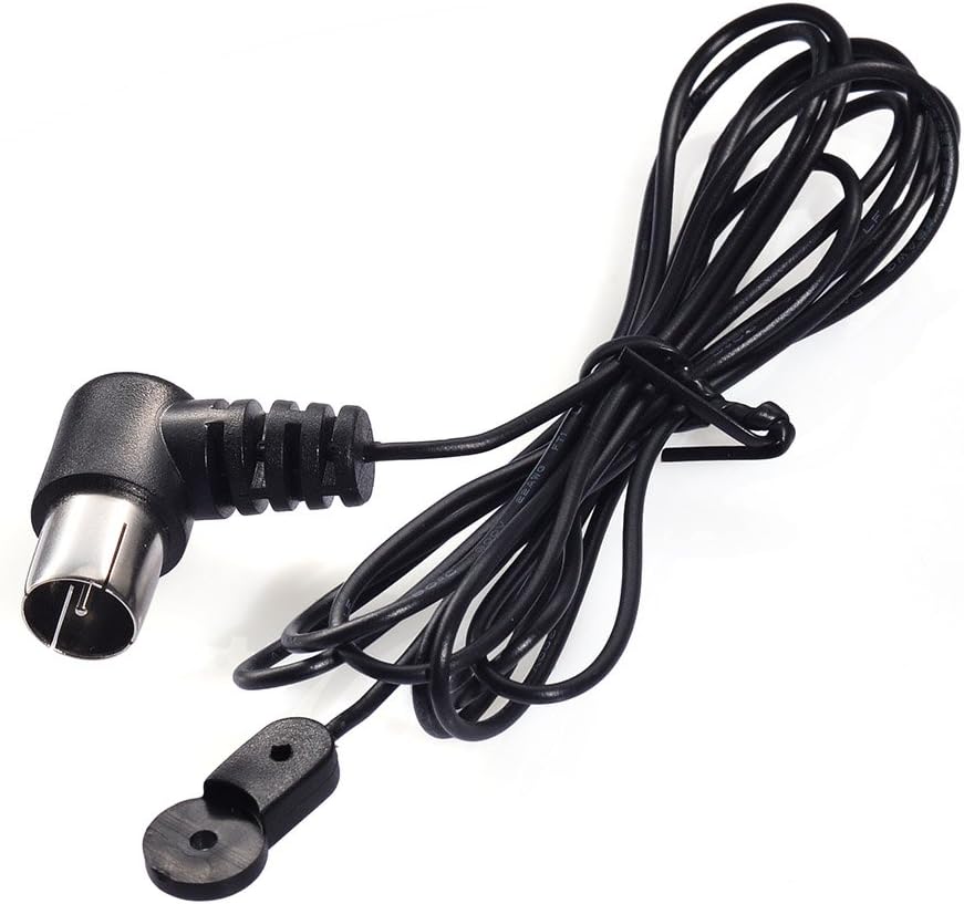 Eightwood FM Antenne 75ohm Unbal F Adapter Signal Antenne für Yamaha Sony Bose Sherwood Pioneer Oenon Onkyo Audio MEHRWEG