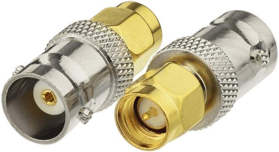 Eightwood Walkie Talkie Handfunk Antenne Adapter BNC Female auf SMA Stecker 2 Stücke für Ham Radio Wireless Antenne Video CCTV Kamera Monitor CB Funk MEHRWEG