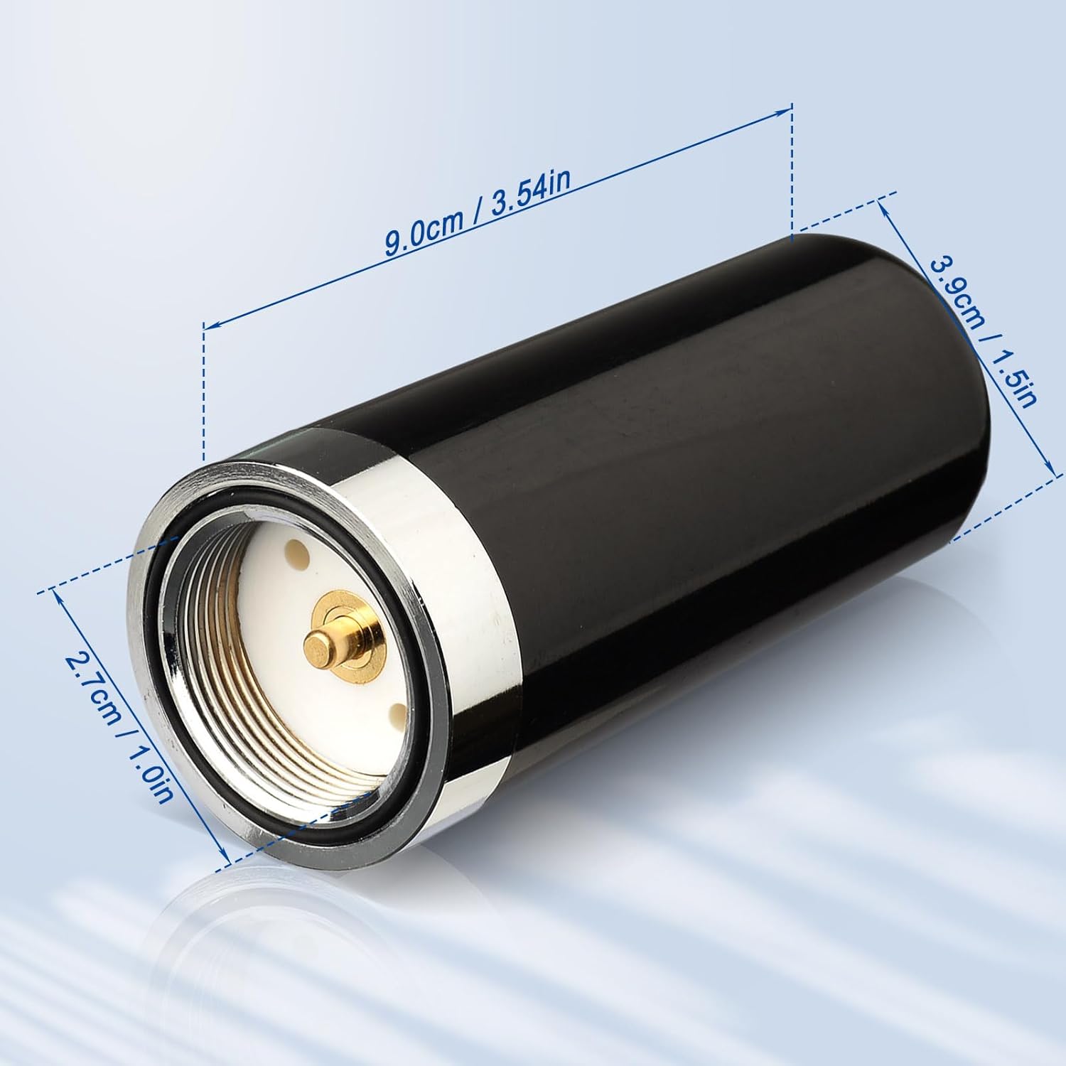 Eightwood Dual Band UHF VHF Antenna MNO Mount Ham Radio Antenna 136-174MHZ 400-470MHZ for Vehicle Car Truck Marine Amateur Mobile Radio Two Way Radio