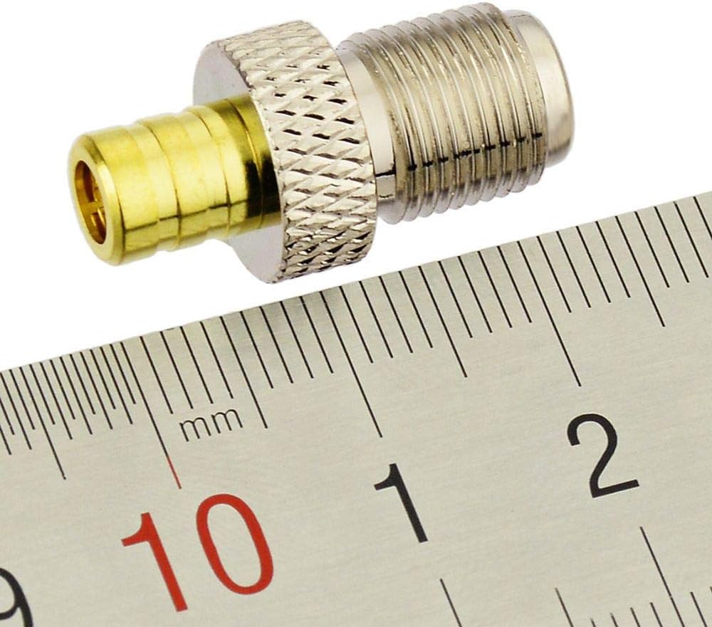 Eightwood SMB to F RG6 Coax Antenna Adapter Conversion kit 2pcs Compatible with Satellite Sirius XM Radio