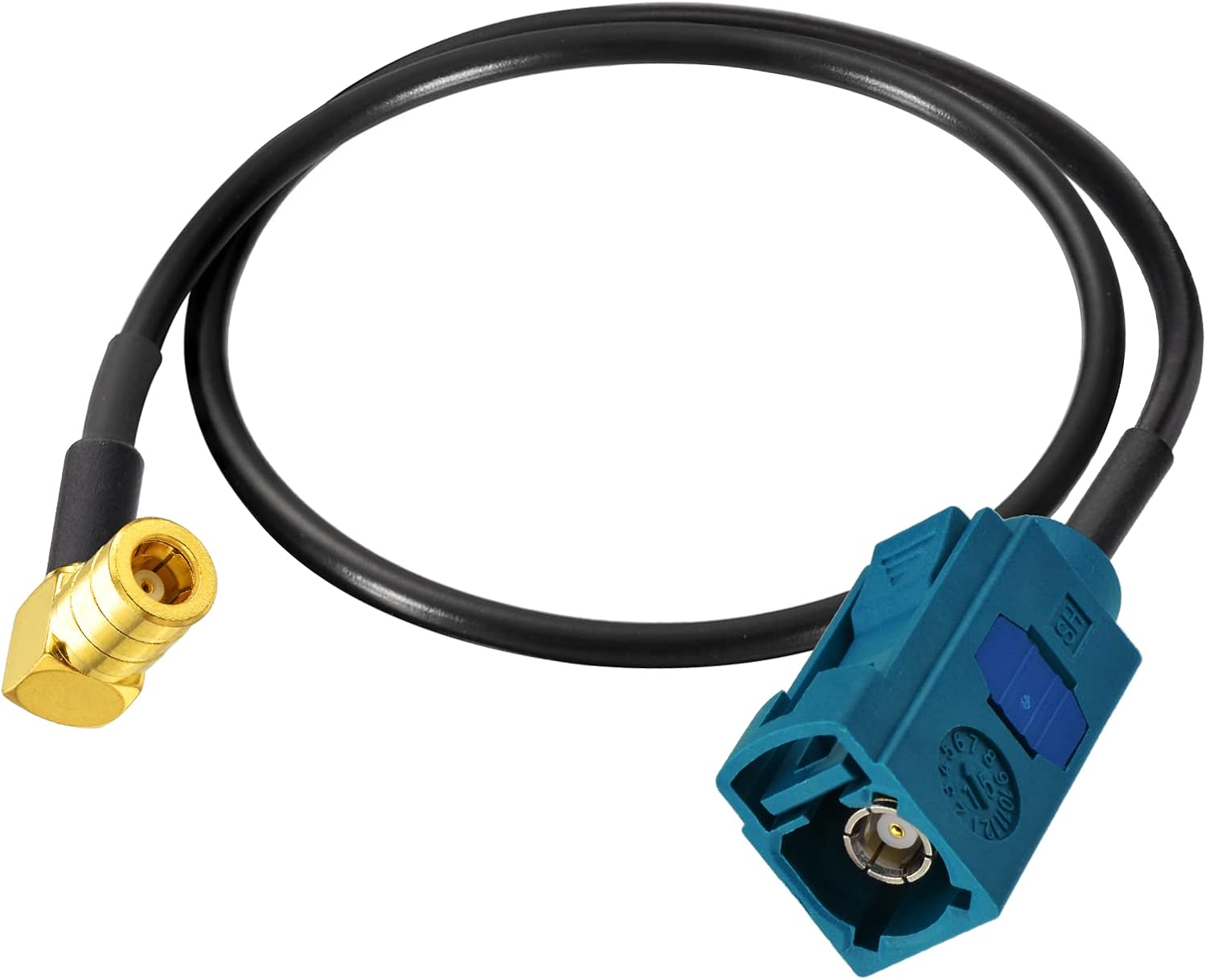 Eightwood DAB Antennenkabel SMB Fakra Kabel Fakra Z Buchse auf SMB Stecker Koaxial RG174 30cm 1 Stück Kompatibel zu DAB Auto antenne AM/FM Blaupunkt Pionier usw