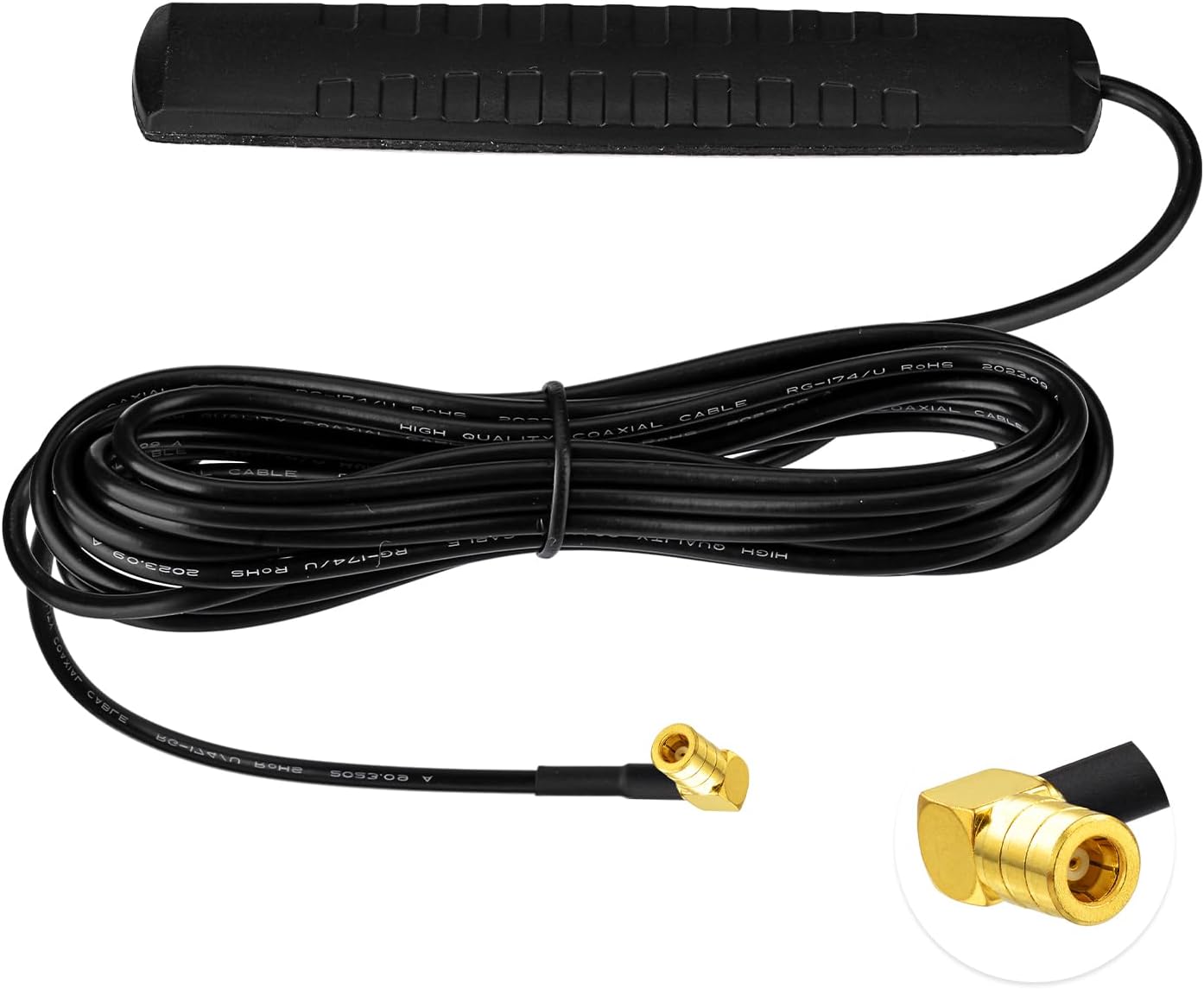 Eightwood DAB DAB+ Antenne Auto FM AM Radio Antenne Windschutzscheiben Antenne Patch Antenne + 3M DAB Antenne SMB Anschluss Kabel für Pioneer Alpine Clarion Digital Radio FM Tuner