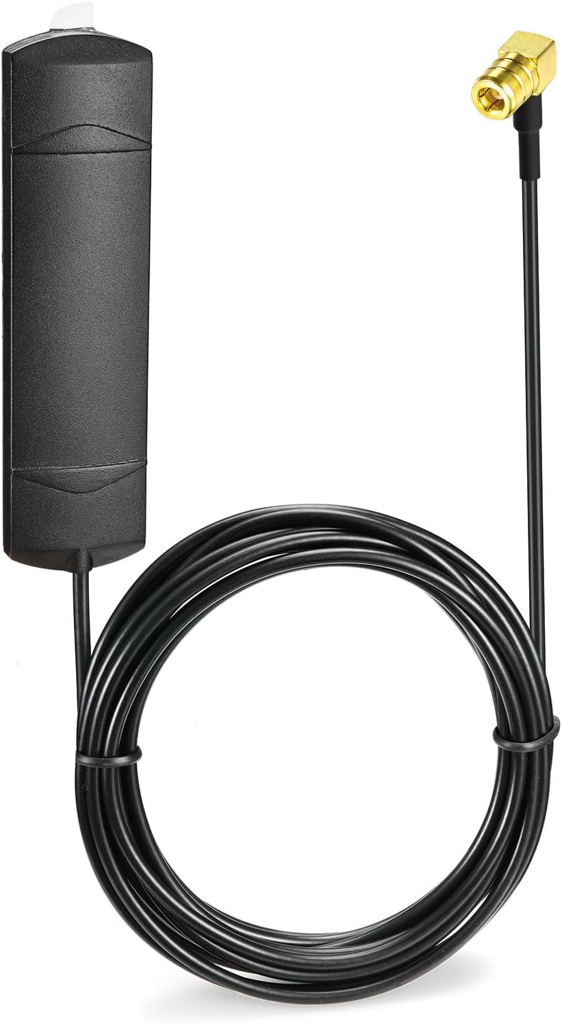 Eightwood DAB+ Auto FM AM Radio Windschutzscheiben Patch Antenne 17dbi + 3M DAB Antenne SMB Anschluss Kabel für Pioneer Alpine Clarion Digital Radio FM Tuner