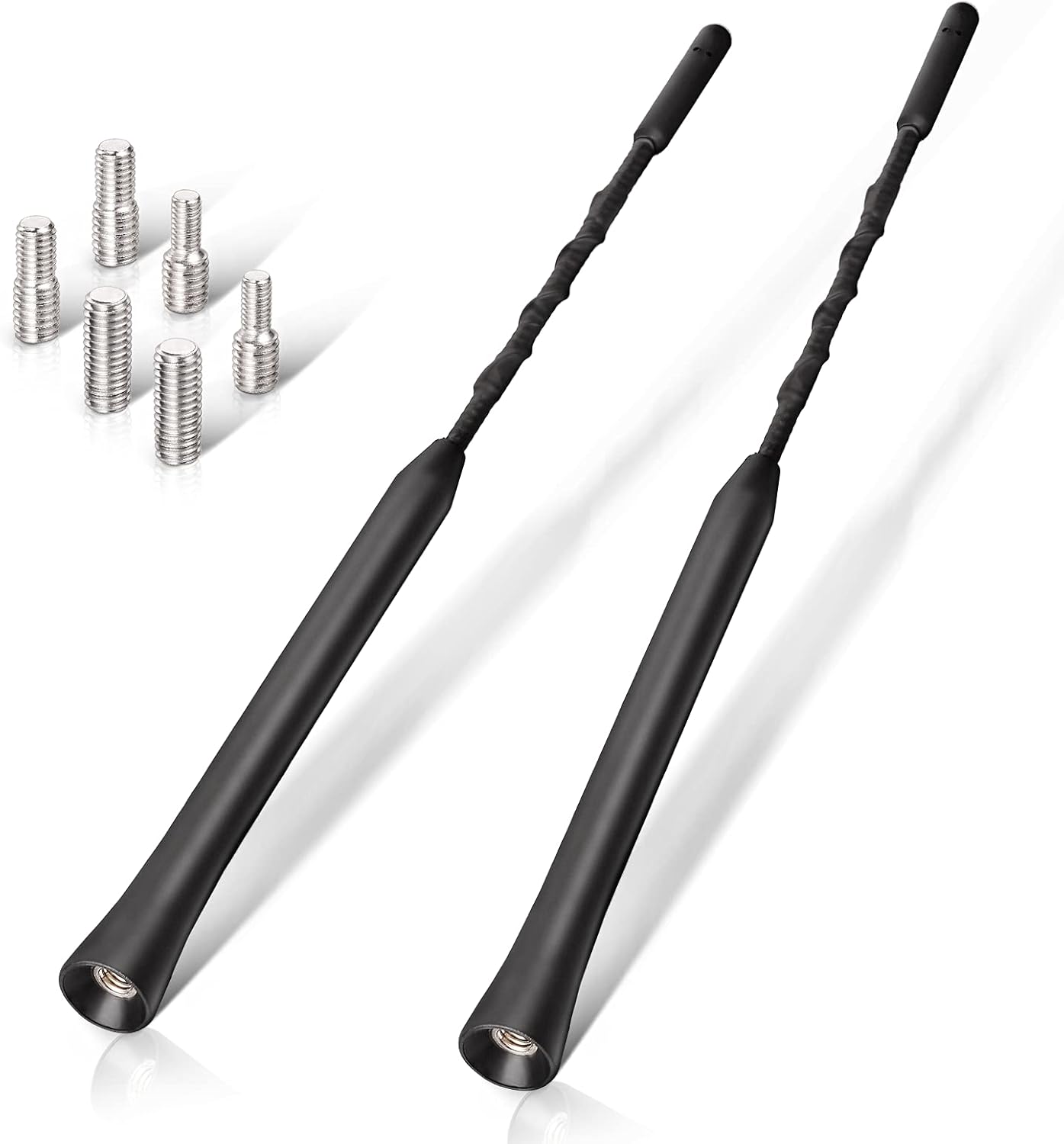 Eightwood Autoantenne FM DAB Autoradio Antenne Dachantenne Auto 2 Stück 23cm Ersatzantennenstab Auto Antenne mit starker FM/DAB-Empfangsfunktion