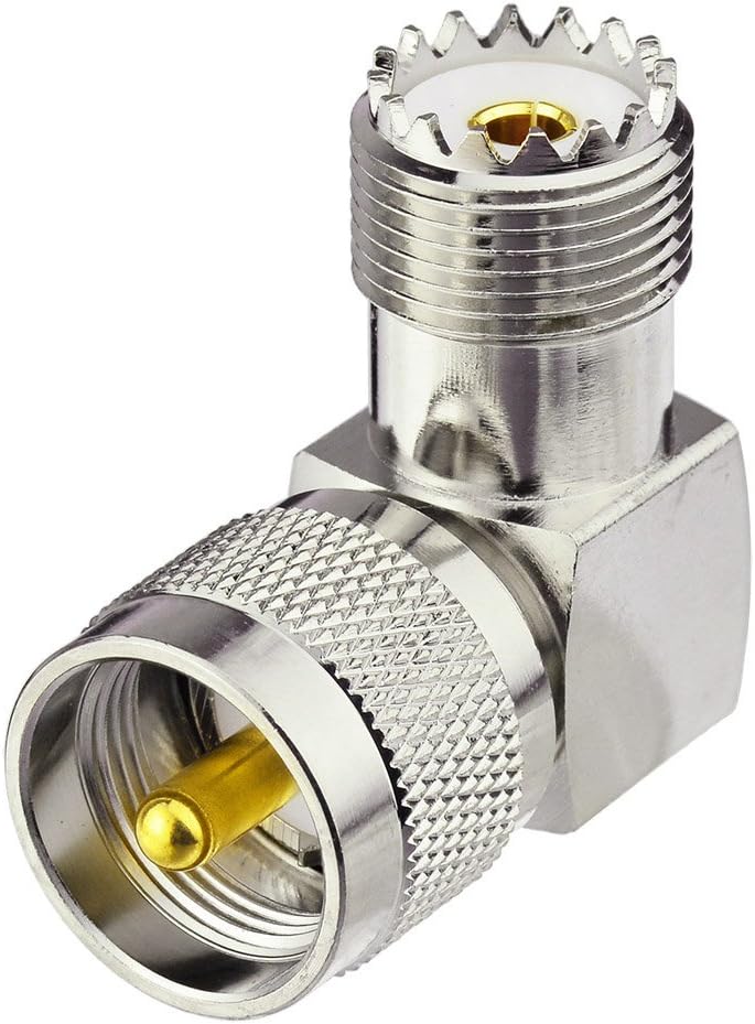 Eightwood Walkie Talkie Handheld Radio UHF Buchse SO-239 auf UHF Pl Stecker Antenne Adapter 2 Stücke für VHF Radio Ham Radio Baofeng Motorola Wouxun Icom Yaesu CB Funk MEHRWEG