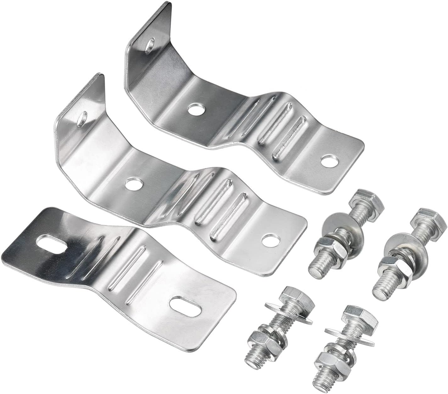 Eightwood T-shaped Double Hole Antenna Mount, Antenna Stand, Stainless Steel, Extra Heavy Duty Antenna Mounting Bracket Set for Outdoor Wireless WiFi Antenna Access Point