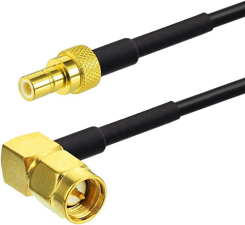 Eightwood DAB+ Antenna Adapter SMA Male to SMB Adapter SMA Cable RG174 50 cm 1.6 ft DAB Antenna Cable for Blaupunkt Beat TechniSat Pioneer Sony Alpine Multi-Way