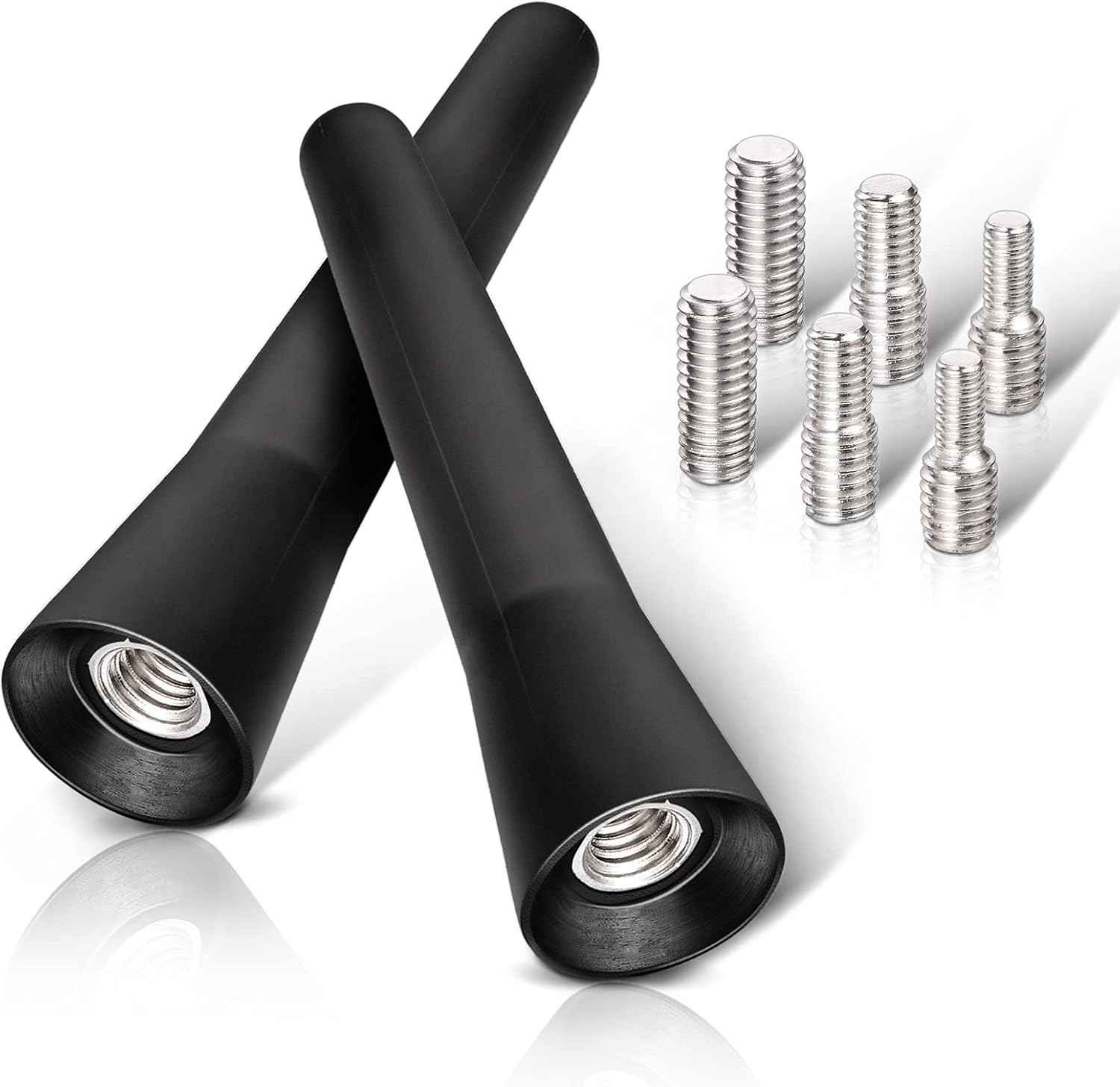 Eightwood Autoantenne Auto Antenne FM DAB Dachantenne Auto 2 Stück 6,5cm Mini Autoradio Antenne kurz mit starker FM/AM/DAB Empfangsfunktion…