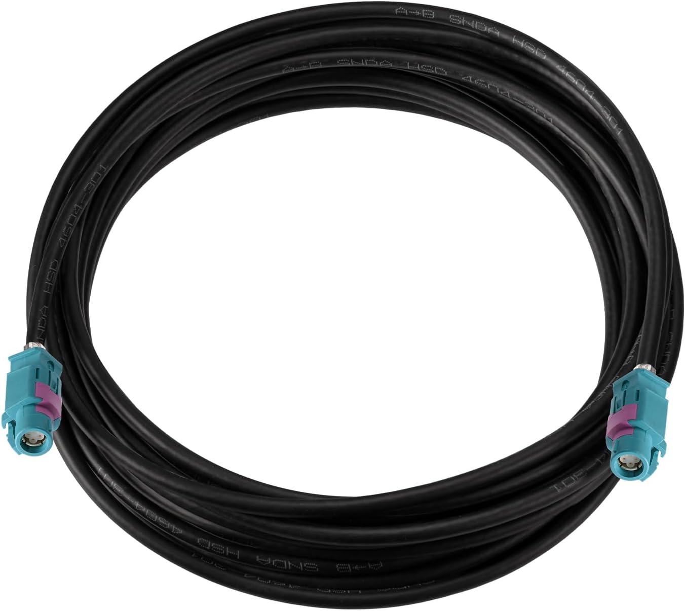 Eightwood HSD LVDS Kabel HSD Z Buchse Kabel 500cm HSD 535 4-Core Kabel for BMW F30 F31 F10 F11 F25 F15 Audi VW Mercedes Citroen Peugeot video Audio Rear View Backup Camera Retrofit Navigation usw.