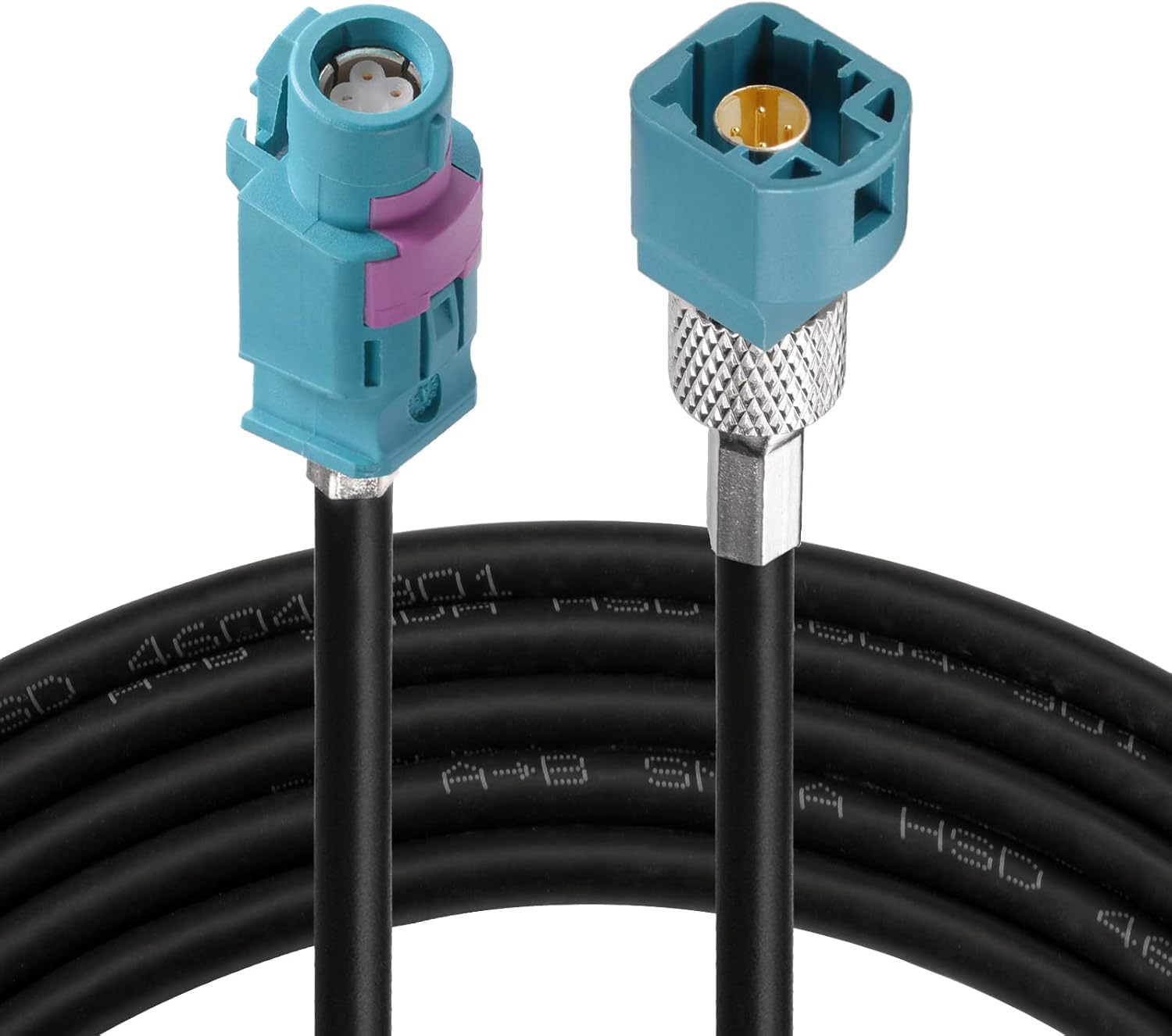 Eightwood LVDS HSD-Z-Buchse 100cm 535 4-Core Kabel für BMW, F30, F10, F25, F15, Audi, VW, Mercedes, Citroen, Peugeot Video-Audio-Rückaufsicht-Kamera-Retrofit-Navigation