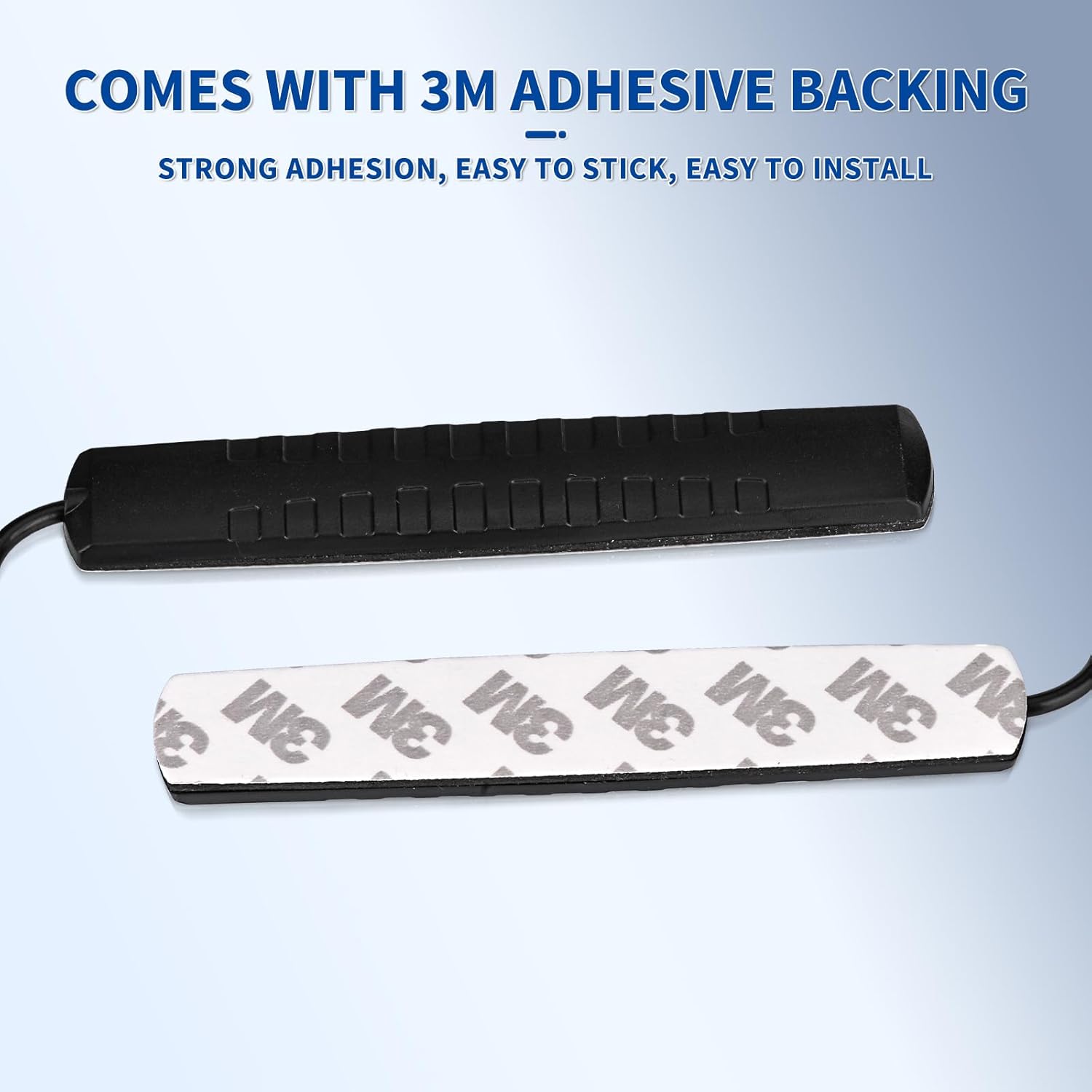 Eightwood DAB+ DAB Antenne SMA Adapter DAB Auto Radio Antenne Patch Aerial Glas Mount Windshield Antenne mit SMA Stecker 300CM Antenne für Blaupunkt Pioneer Clarion Alpine usw.