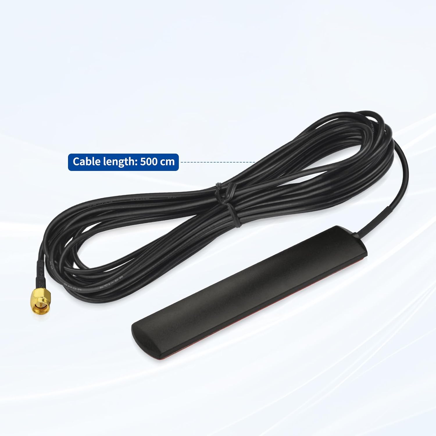 Eightwood DAB+ Antenne SMA Adapter DAB Auto Radio Antenne Patch Aerial Glas Mount Windshield Antenne mit SMA Stecker 5m 16.4ft Antenne für Blaupunkt Pioneer Clarion Alpine MEHRWEG