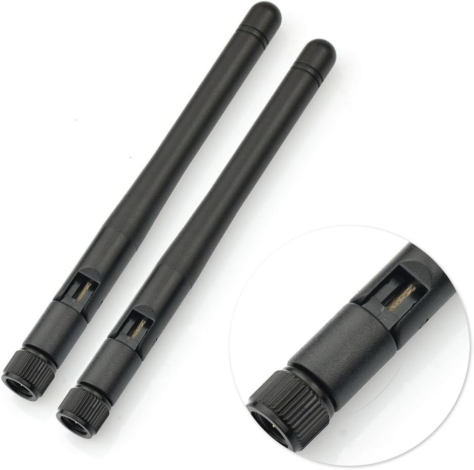 Eightwood 2.4G Antenne 3dBi Omni WLAN Antenne mit SMA Stecker 2 Stücke 10.8CM Wi-Fi Antenne für Wirelesse WiFi Router Bluetooth MEHRWEG
