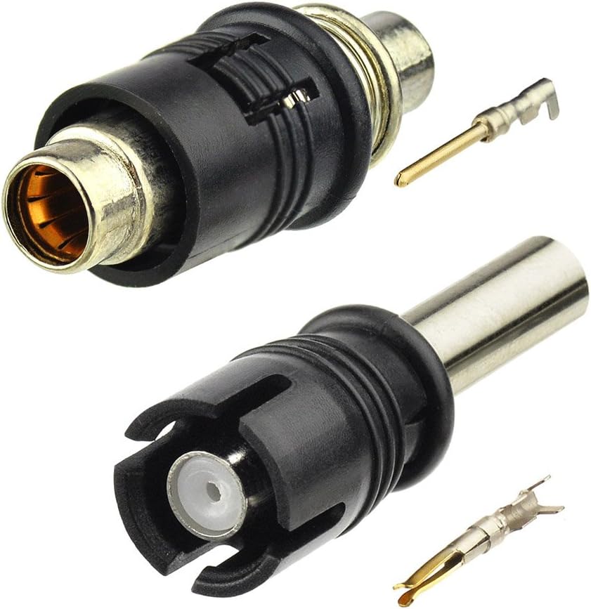 Eightwood AM/FM Antenne Raku RAST II 2 Adapter Raku II Connector Male mit Buchse 2 Typ für Auto Radio Antenne Adapter MEHRWEG