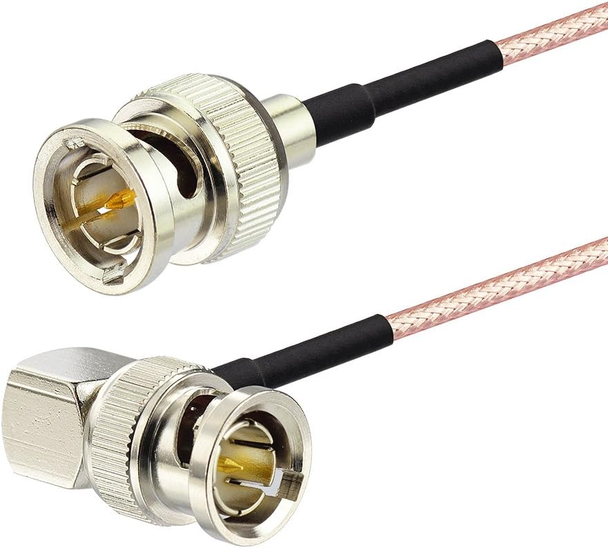 Eightwood SDI Kabel BNC Winkelstecker auf BNC Stecker 75ohm RG179 1m 3ft für BMCC Video Blackmagic-Kamera BMPCC HD SDI CCTV Flexible MEHRWEG