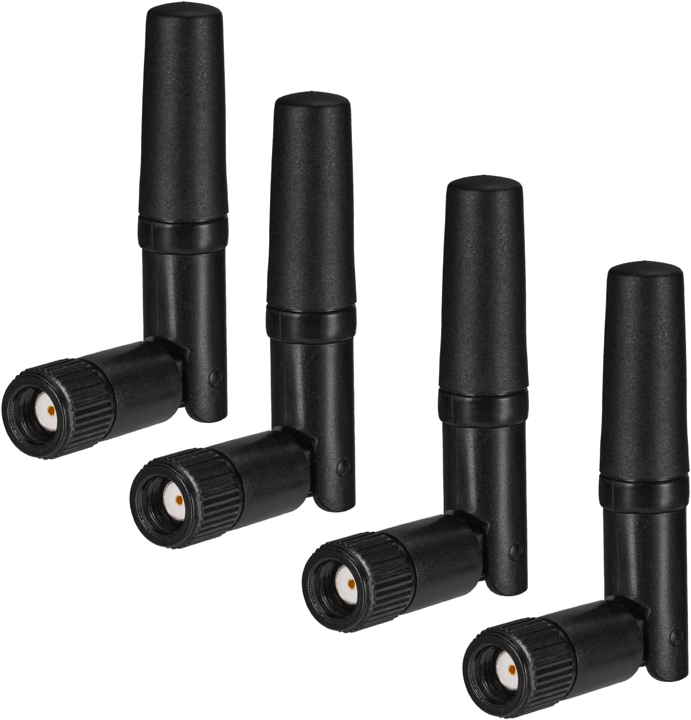 Eightwood Small WiFi Antenna 2.4GHz 5GHz Dual Band RP-SMA Antenna 4pcs for PC Desktop Computer PCIe Card WiFi Router Wireless Back Up Camera