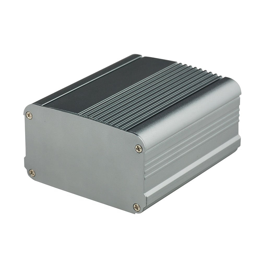 Eightwood Aluminum Project Enclosure Box Electronic Case for PCB Circuit Board DIY- 4.32 x 3.74 x 2.17 inch (L*W*H) Built-in Slot Extrusion Box