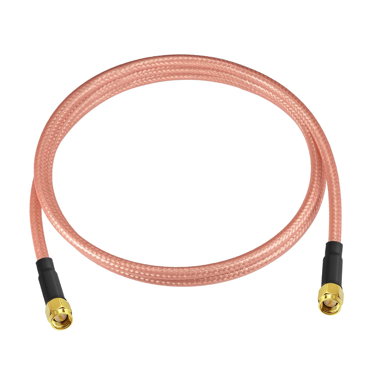 Eightwood SMA Male to SMA Male Cable RG400 Low Loss Coax 3 Feet for 4G LTE Antenna, WiFi Antenna, Wireless Router, Ham Radio