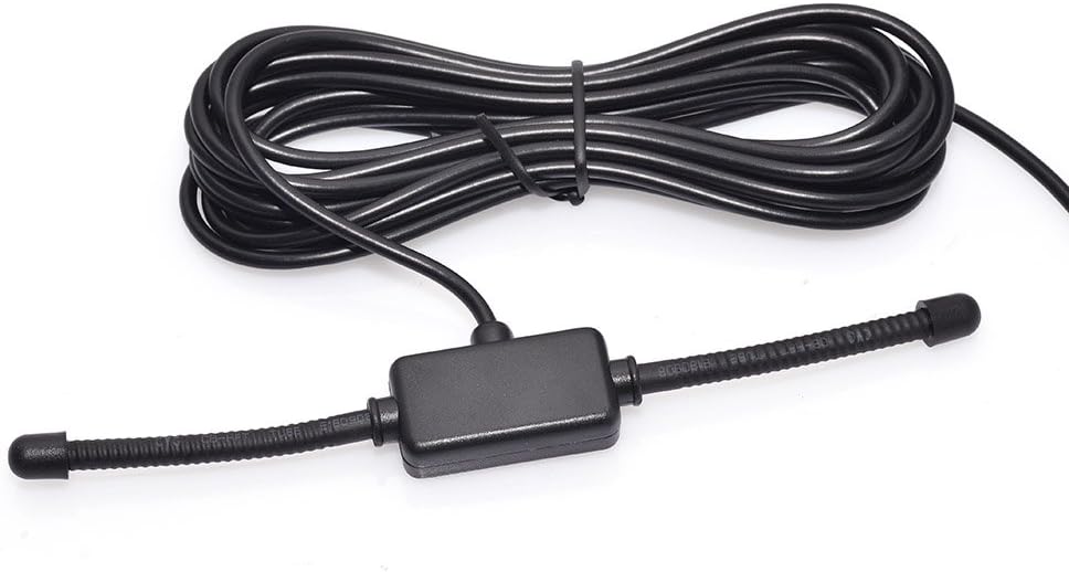 Eightwood DAB+ Antenne DAB Auto Radio Antenne SMB Adapter Patch Aerial Glas- Mount Windshield Antenne mit SMB Right Angle Plug 3 Meter 9.8ft Antenne für Auto Radio DAB MEHRWEG