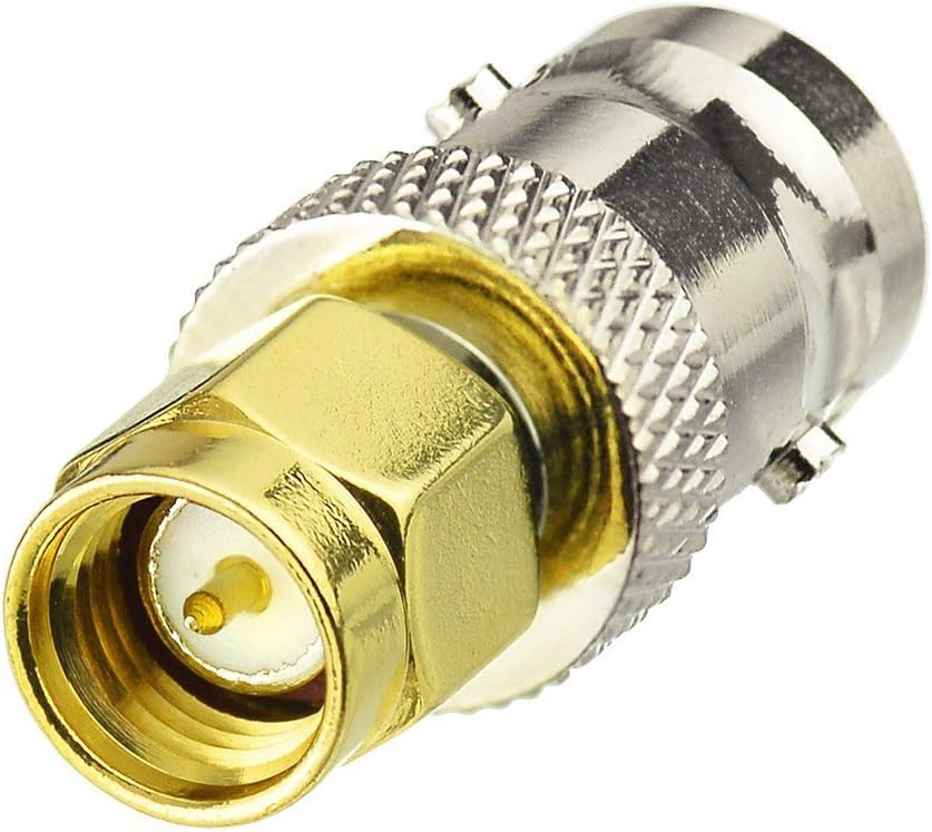 Eightwood Walkie Talkie Handfunk Antenne Adapter BNC Female auf SMA Stecker 2 Stücke für Ham Radio Wireless Antenne Video CCTV Kamera Monitor CB Funk MEHRWEG