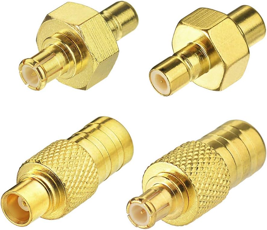 Eightwood Autoradio DAB Antenneadapter MCX Adapter SMB Stecker Kit 4 Typ für DAB Radio Antenna Aerial RF Kabel Car Satellite Sirius XM MEHRWEG