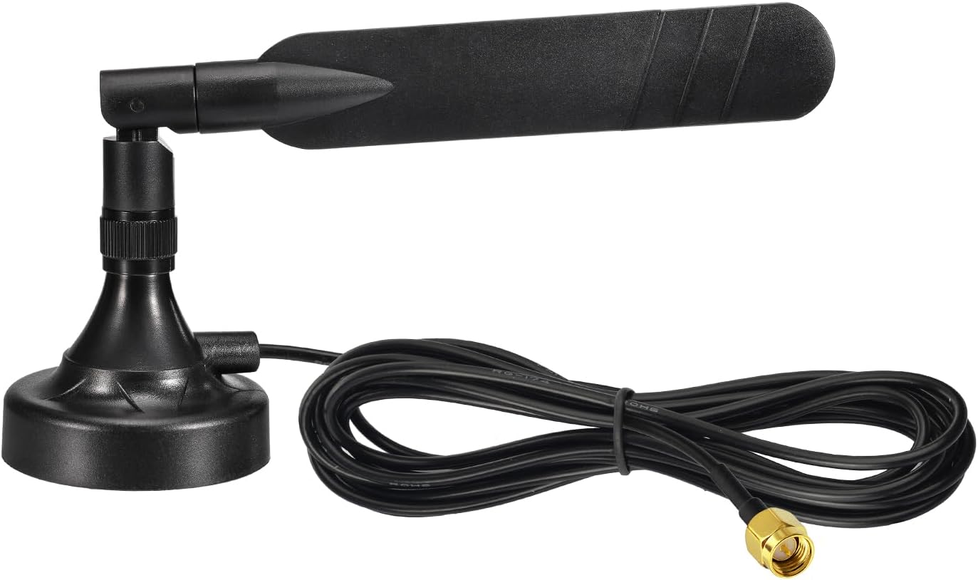 Eightwood 4G LTE Antenna with Magnetic Base MIMO SMA Male Antenna for 4G LTE Router Hotspot Modem Industrial Cellular IoT Gateway Security Camera