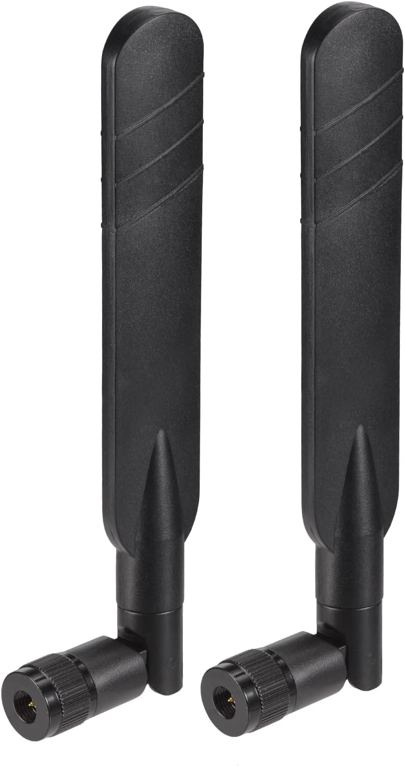 Eightwood 5dBi 4G LTE Antenna SMA Male Omnidirectional Antenna (2-Pack) Compatible with 4G LTE Hotspot Router AT&T MF279, Wireless Modem, Wireless Home Phone System, Cellular Trail Camera