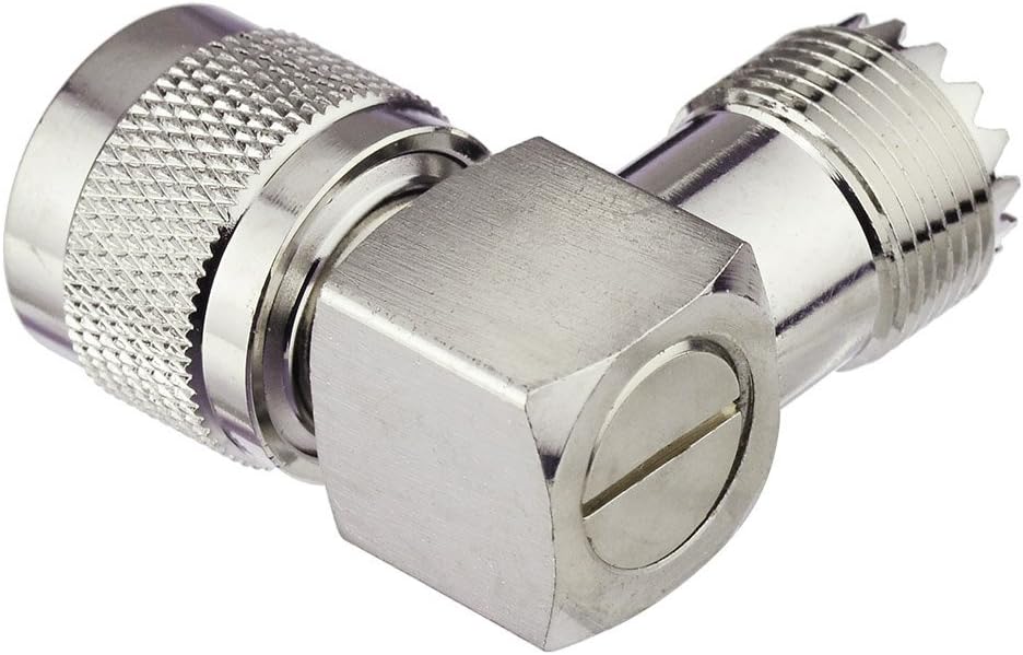 Eightwood Walkie Talkie Handheld Radio UHF Buchse SO-239 auf UHF Pl Stecker Antenne Adapter 2 Stücke für VHF Radio Ham Radio Baofeng Motorola Wouxun Icom Yaesu CB Funk MEHRWEG