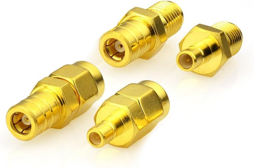 Eightwood DAB+ Antenne SMA Adapter SMB Stecker Kit 4 Typ für Car Satellite Sirius XM DAB Radio Antenna Aerial Pigtail Kabel MEHRWEG