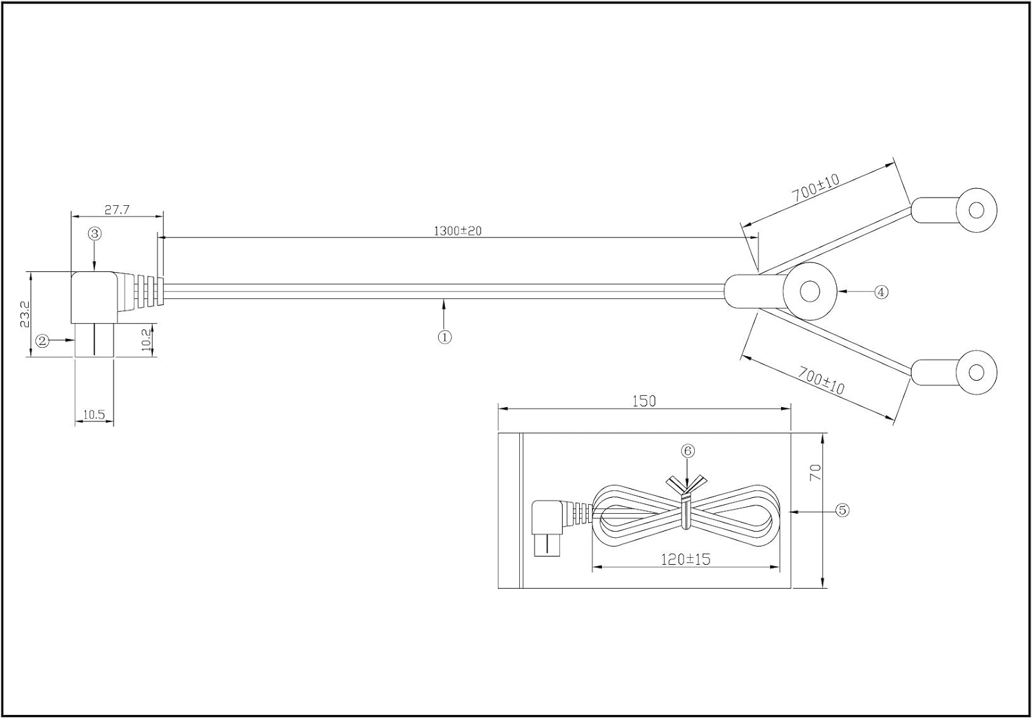 Eightwood FM Antenne 75 Ohm FM Radio Antenne 75 Ohm Dipol Antenne Unbal F Adapter Indoor Signal Antenne Y Tuner für FM AM Radio Yamaha Sony Bose Sherwood Pionier Onkyo MEHRWEG