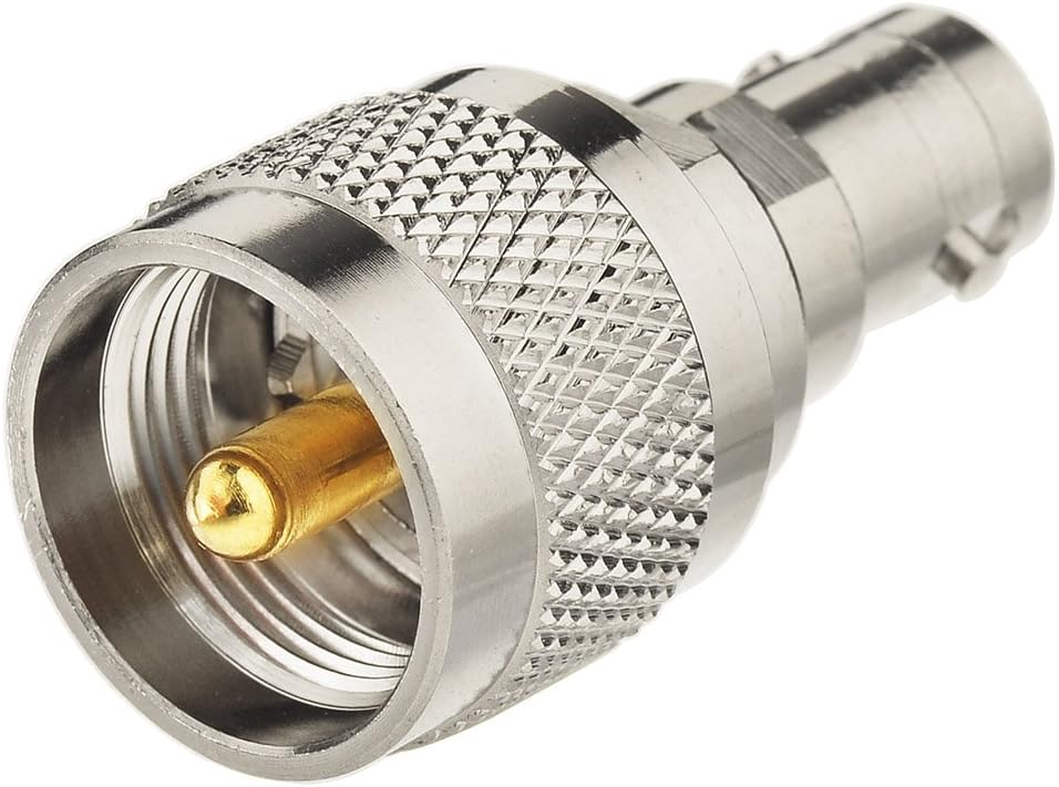 Eightwood BNC Female auf UHF Male Pl Stecker Walkie Talkie Handheld Radio Antenne Adapter 2 Stücke für Ham Radio CB Funk MEHRWEG