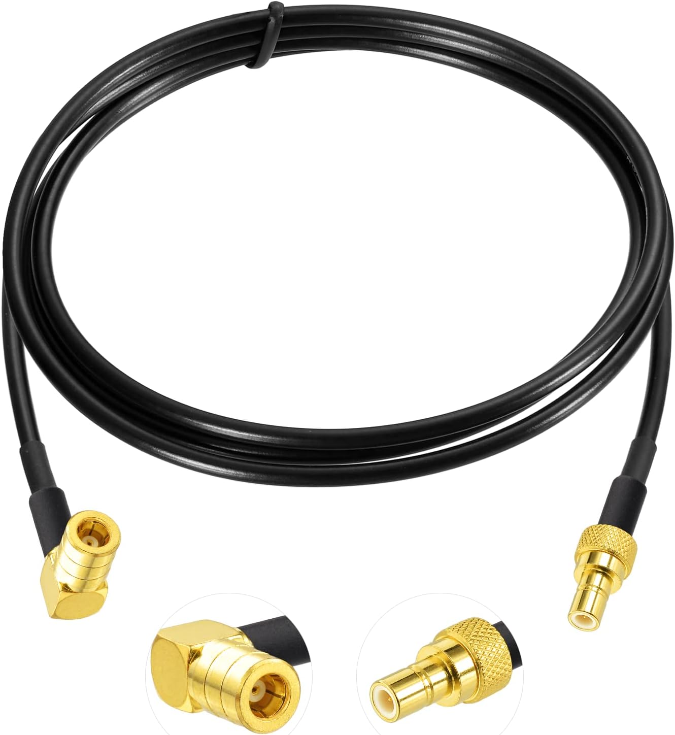 Eightwood DAB+ Antenneadapter SMB Kabel Auto Radio SMB Buchse auf SMB Stecker RG174 3.2ft 100cm DAB Antenne SMB Verlängerung für TechniSat Pioneer Sony Alpine MEHRWEG