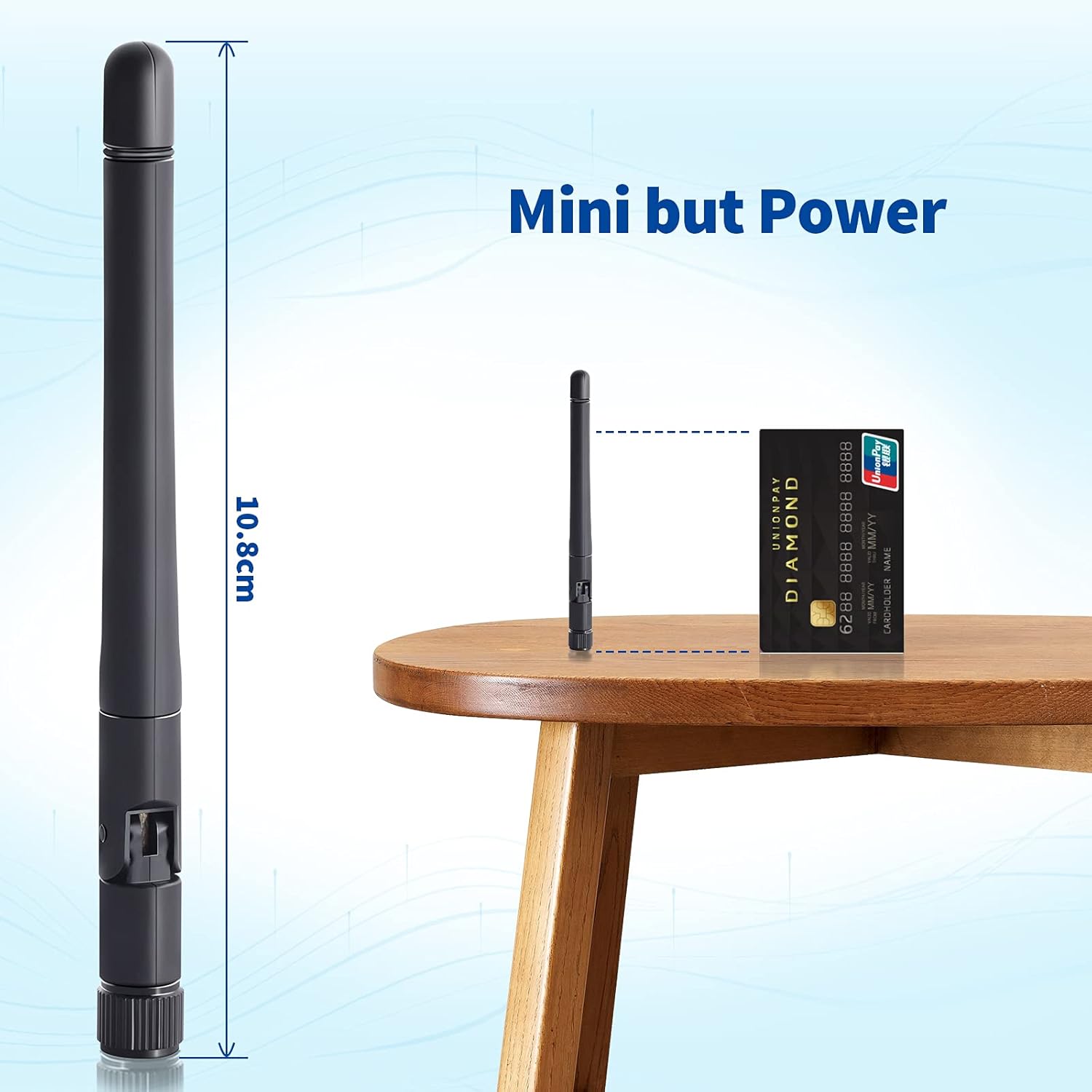 Eightwood WLAN Antenne 2.4G/5G Dualband WiFi Antenne MIMO RP SMA WLAN Antenne 2 Stücke für WiFi Card WLAN PCI Karten Wirelesse Router Bluetooth MEHRWEG