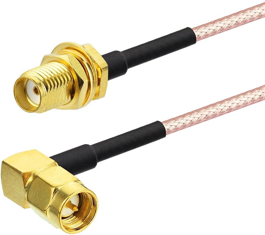 Eightwood SMA Kabel SMA Buchse auf SMA Stecker RF Kabel RG316 12inch 1ft 30cm 2 Stücke für DAB Auto Radio Homematic Antenne CCU3 CCU2 CC1101 Raspberry Pi MEHRWEG
