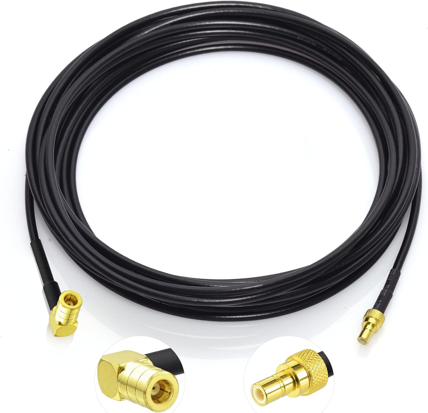 Eightwood DAB+ Antenneadapter SMB Kabel Auto Radio SMB Buchse auf SMB Stecker RG174 16.4ft 5M DAB Antenne SMB Verlängerung für TechniSat Pioneer Sony Alpine MEHRWEG