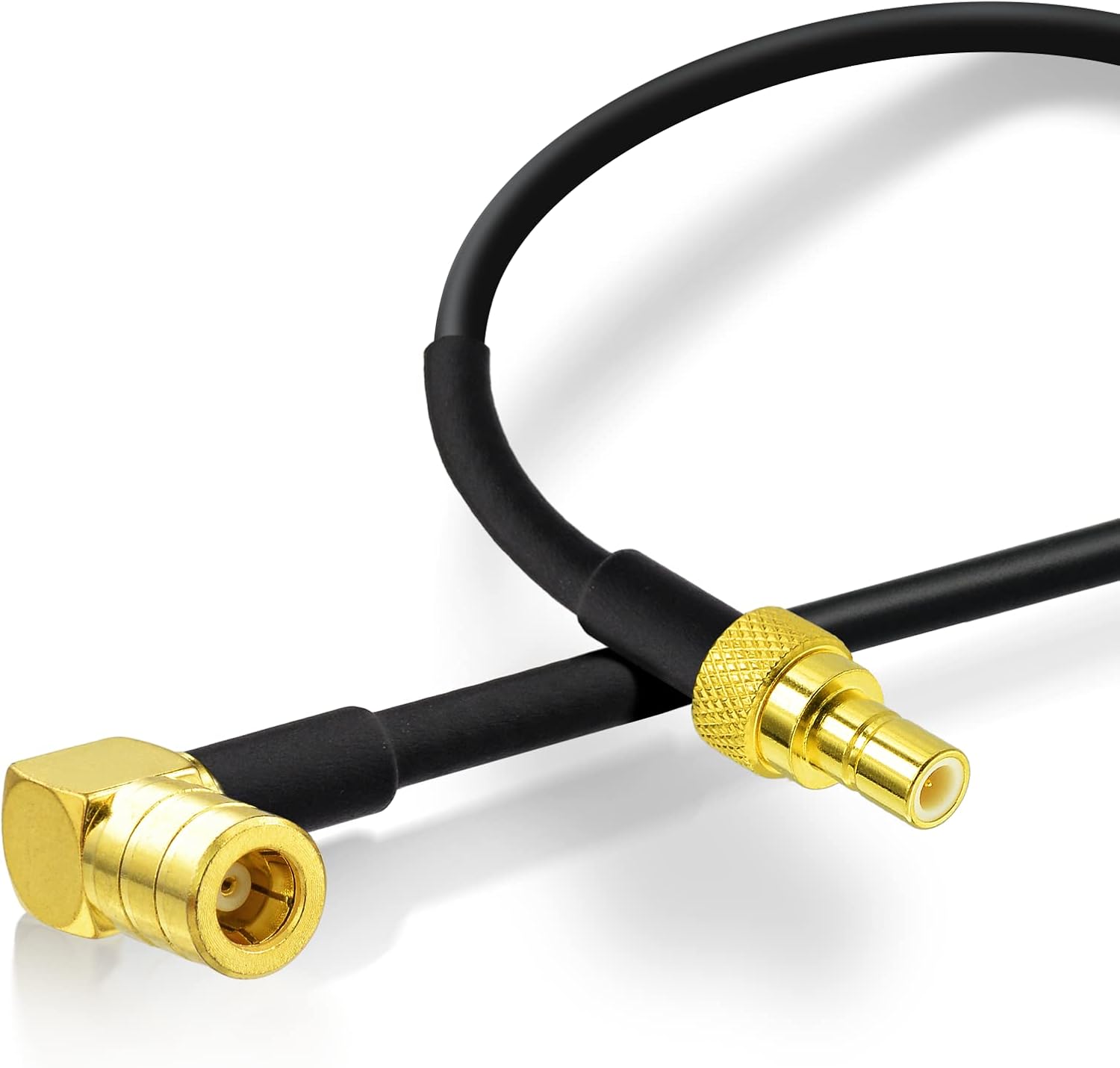 Eightwood DAB+ Antenneadapter SMB Kabel Auto Radio SMB Buchse auf SMB Stecker RG174 3.2ft 100cm DAB Antenne SMB Verlängerung für TechniSat Pioneer Sony Alpine MEHRWEG