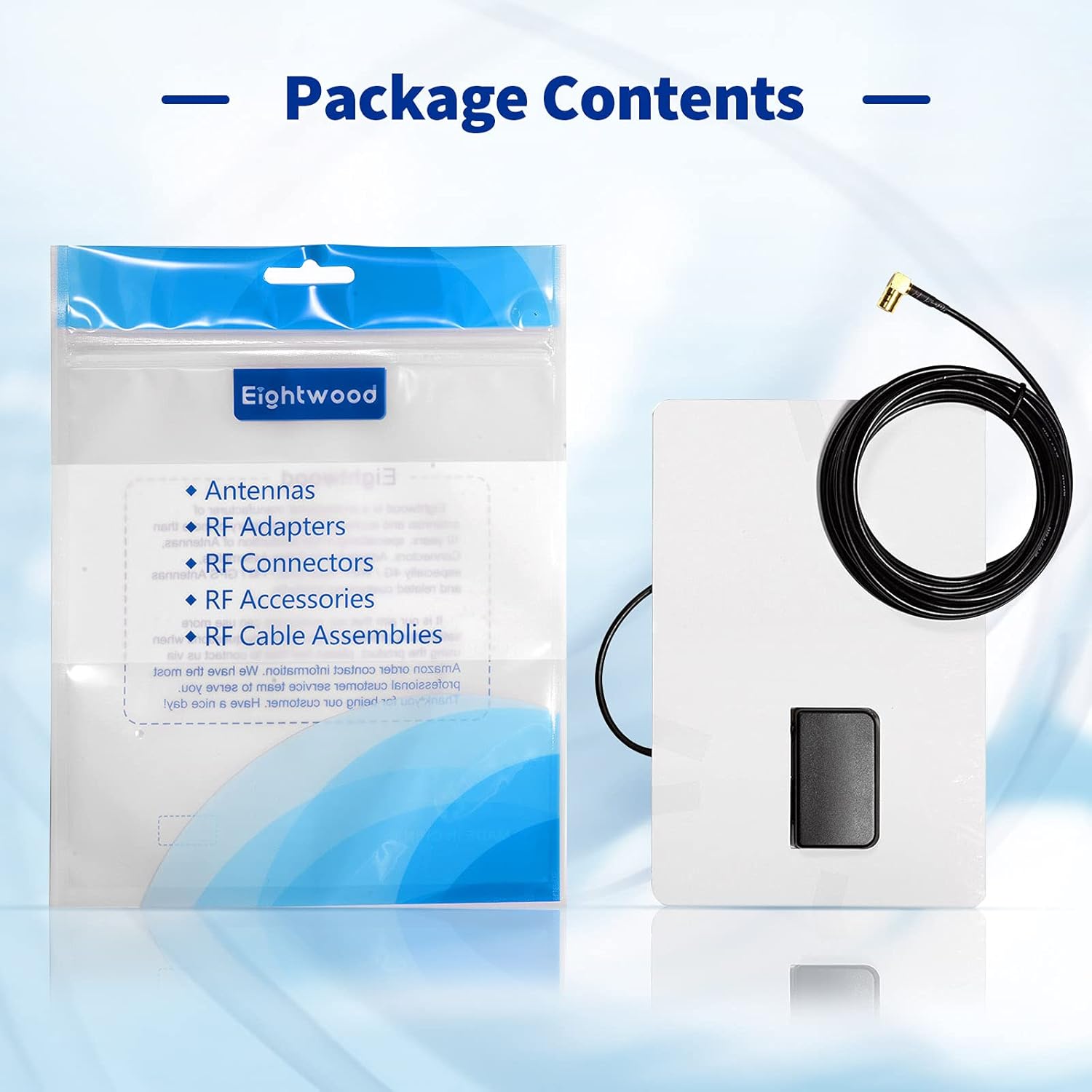 Eightwood DAB Antenne DAB Antenne Auto SMB Digtial DAB Autoradio Antenne mit 3 Meter DAB Scheibenantenne Glass Mount für Blaupunkt Pioneer Clarion Alpine MEHRWEG